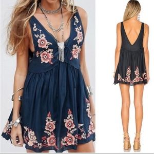 Free People embroidered dress/tank